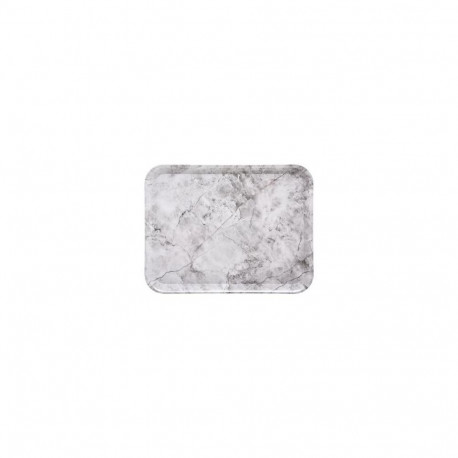 TRAY 33X43 MELA WHT MARBLE