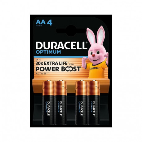 BATTERIES DURACELL OPTIMUM AA 4PCS