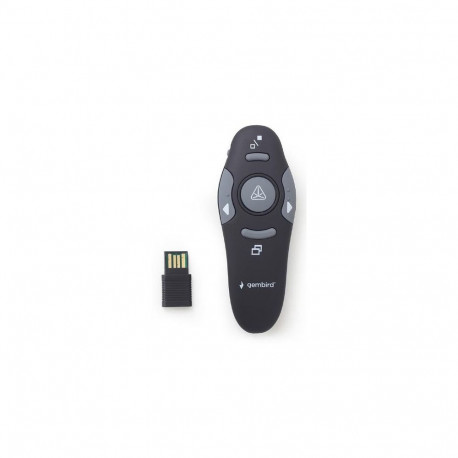 Gembird WP-L-11 wireless presenter RF Black