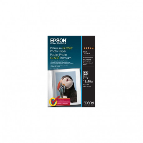 Epson Premium Glossy Photo Paper - 13x18cm - 30 Sheets