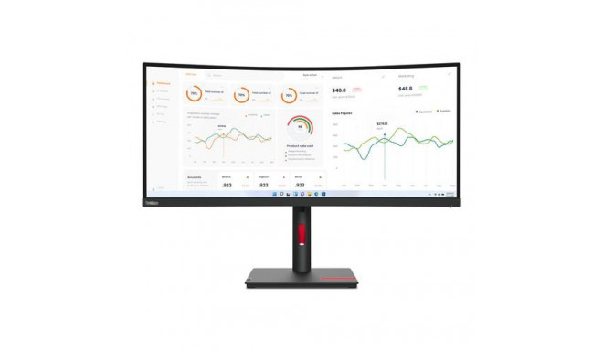 Lenovo ThinkVision T34w-30 LED display 86.4 cm (34&quot;) 3440 x 1440 pixels Wide Quad HD Black