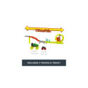 Hot Wheels Monster Trucks Power Smashers Charge &amp; Chase Challenge track set with Oversized S