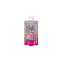Barbie Chelsea Doll, Small Doll Wearing Removable Checked Dress with Blonde Hair &amp; Blue Eyes
