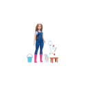 Barbie 65th Anniversary Doll &amp; 10 Accessories, Farm Veterinarian Set
