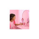 Barbie Deluxe Style Doll #1 in Glossy Pink Barbiecore Dress with Velvet Gloves, Pink Hair