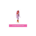 Barbie Deluxe Style Doll #1 in Glossy Pink Barbiecore Dress with Velvet Gloves, Pink Hair