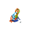Hot Wheels Action 4-Loop Crash Out Track Set with Motorized Booster &amp; 1:64 Scale Toy Car
