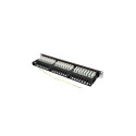 PATCH PANEL 48 PORT 1U 19" CAT.6 FTP WITH CABLE ORGANIZER SHIELDED BLACK LANBERG