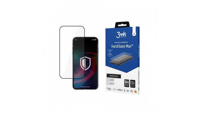 3MK HardGlass Max iPhone 14 Pro 6.1" must täisekraani klaas