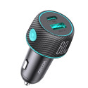 60W USB-C USB-A car charger Joyroom JR-CCN01 - black