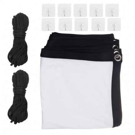 Maclean projektoriekraan, 120", 240x180cm, 25mm 4:3 ääris, pingutuskonksud, MC-169