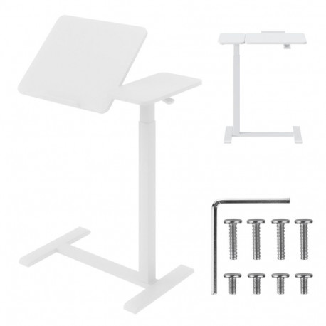 Maclean mobiilne laud/sülearvuti alus, valge, kõrguse reguleerimine 76-109cm, max. 30kg, MC-120 W