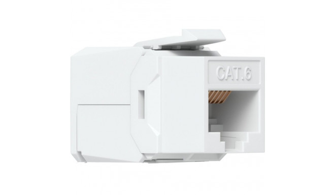 Cat.6 keystone-moodulid 12tk tööriistavabad, valged