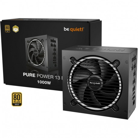 be quiet! Pure Power 13 M 1000W, PC power supply black, 1x 12-pin high power GPU, 4x PCIe, cable man