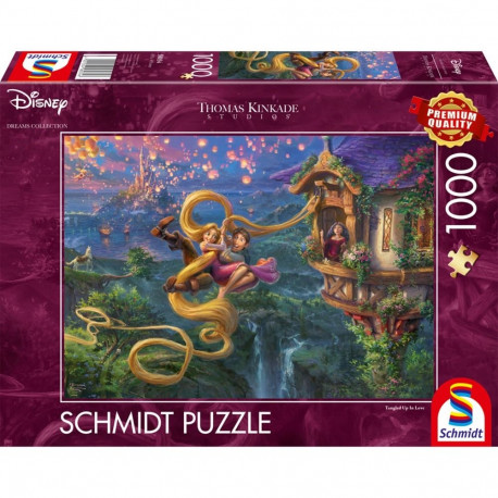 Thomas Kinkade Studios: Disney Dreams Collection - Rapunzel Tangled up in Love (1000 Teile)