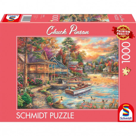 Schmidt Spiele Chuck Pinson: Shore in Evening Gold, Puzzle 1000 pieces