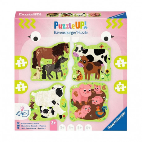 Ravensburger Puzzle UP! - Farm Animals 4, 6, 8 and 10 pieces