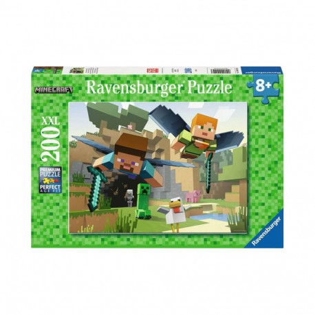 Kinderpuzzle Minecraft - Tierische Abenteuer (200 Teile)