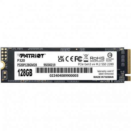 Patriot P320 128GB, SSD PCIe 3.0 x4, NVMe 1.3, M.2 2280