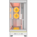 Montech HS02 PRO, tower case white, tempered glass x 2