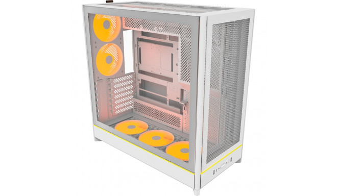 Montech HS01 PRO, tower case white, tempered glass