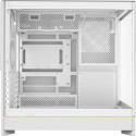 Montech HS02, tower case white, tempered glass x 2