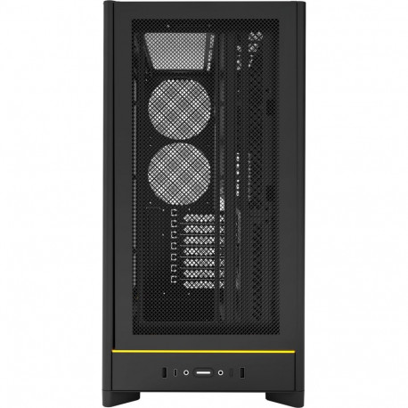 Montech HS01, tower case black, tempered glass