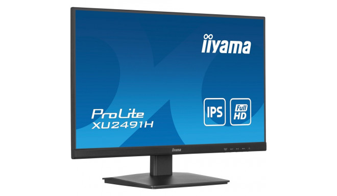 iiyama ProLite XU2491H-B1, LED monitor - 23,8 - black (matt), FullHD, IPS, Adaptive-Sync, 100Hz pane