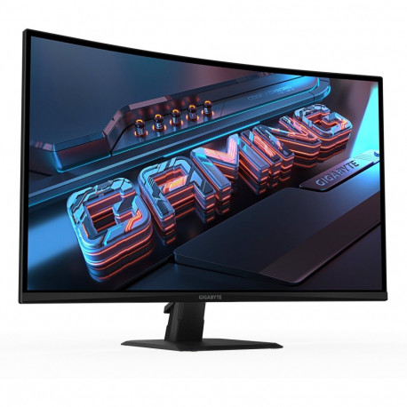 GIGABYTE GS32QCA, gaming monitor - 31,5 - black (matt), QHD, VA, curved, HDMI, DP, 180Hz panel