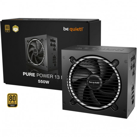 be quiet! Pure Power 13 M 550W, PC power supply black, 1x 12-pin high power GPU, 2x PCIe, cable mana