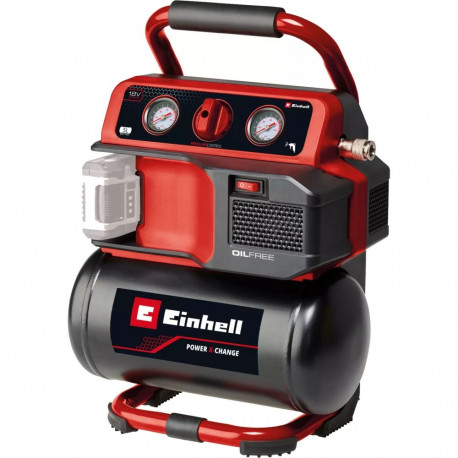 Power X-Change Akku-Kompressor TE-AC 18/75 Li OF-Solo, 18Volt (schwarz/rot, ohne Akku und Ladegerät)