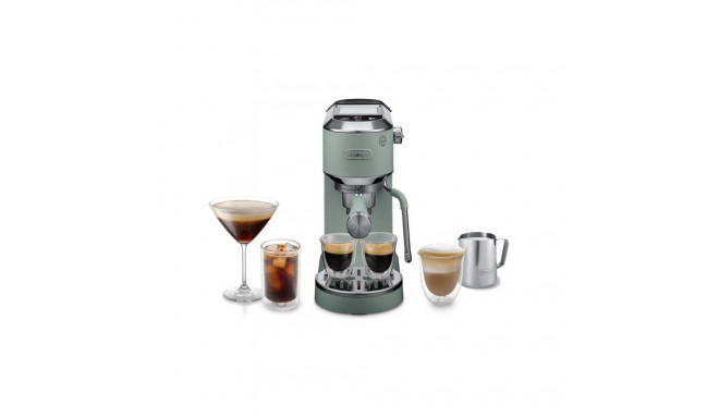 DeLonghi Dedica Duo EC890.GR, espresso machine light green, Cold Brew