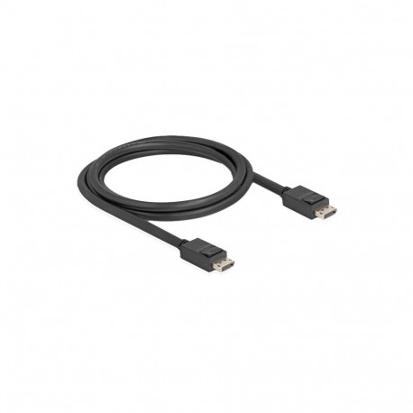 Kabel DisplayPort 2.1 Stecker > DisplayPort Stecker, 16K, 80 Gbps (schwarz, 1,8 Meter)