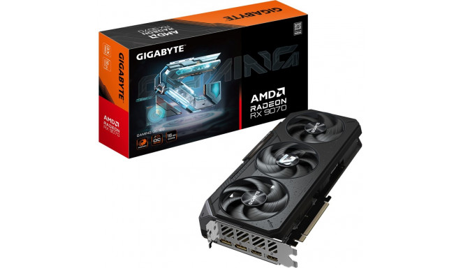 GigaByte Radeon RX 9070 Gaming OC (black, RDNA4, GDDR6, 3x DisplayPort, 1x HDMI)