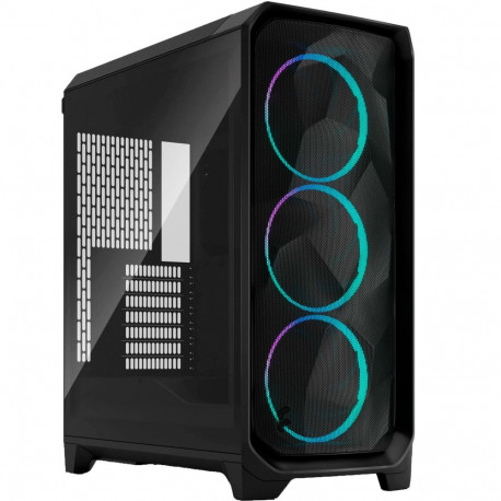 Meshify korpus 3 RGB kergelt toonitud karastatud klaasiga, must