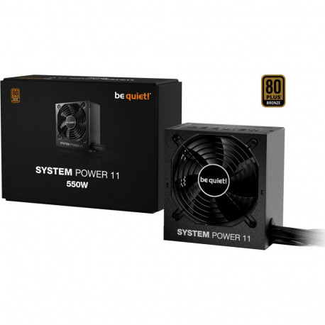 Be quiet System Power 11 550W ATX3.1 (black, 1x 12-pin high power GPU, 2x PCIe, 550 watts)