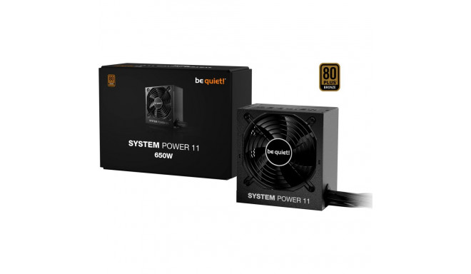 Be quiet System Power 11 650W ATX3.1 (black, 1x 12-pin high power GPU, 2x PCIe, 650 watts)