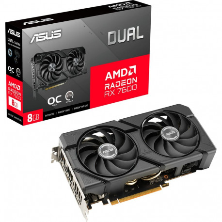 Radeon RX 7600 DUAL EVO OC (schwarz, RDNA 3, GDDR6, 3x DisplayPort, 1x HDMI 2.1)