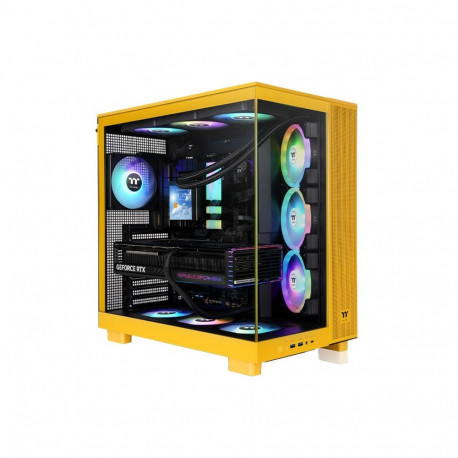 View 380 XL TG ARGB Bumblebee (dunkelgelb, Tempered Glass x 2)