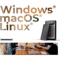 Icy Box IB-201T-CU31 2.5" SATA HDD/SSD Enclosure (black, with USB Type-C/Type-A combo cable)