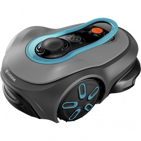 Gardena robotic lawnmower smart SILENO free 1,200m2 set (grey/turquoise, Li-ion battery, with smart