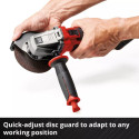 Einhell Power X-Change Cordless Angle Grinder TE-AG 18/115-2 Li - Solo, 18 Volt (red/black, without 