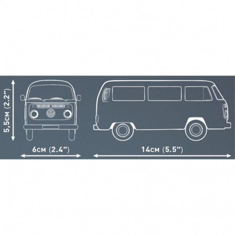 Volkswagen buss T2b skaala 1:35, oranž