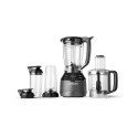 Nutribullet Triple Prep System Blender NBF580B (dark grey, 1,500 watts, 1.8 liters & food processor 