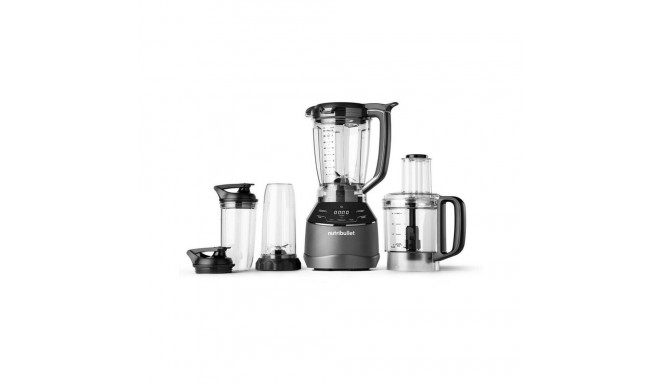 Nutribullet Triple Prep System Blender NBF580B (dark grey, 1,500 watts, 1.8 liters & food processor 