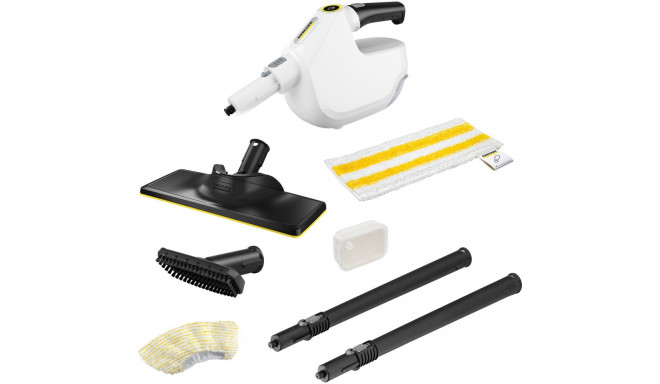 Kärcher steam cleaner SC 1 Multi & Up (white, 1,300 watts, with EasyFix Large floor cleaning set)