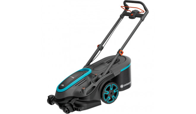 Gardena Cordless Lawnmower PowerMax Duo 46/36V P4A, Ready-To-Use Set 2, 36Volt (2x18V) (black/grey,