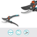 Gardena Pruning Shears PremiumCut Pro Flex (grey/turquoise, bypass, handle width continuously adjust