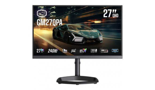 Cooler Master GM27QPA - 27 - black, QHD, IPS, Adaptive-Sync, 240Hz panel