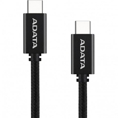 USB 2.0 kaabel USB-C pistik > USB-C pistik 1Meter PD 3.0 QC 3.0 laadib kuni 100Watt, must